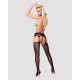 Текстура сітки панчох Obsessive Garter stockings S307
