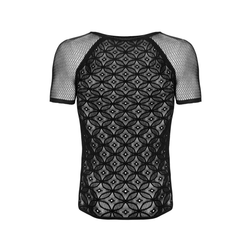 Упаковка чоловічої футболки Obsessive T102, чорний колір