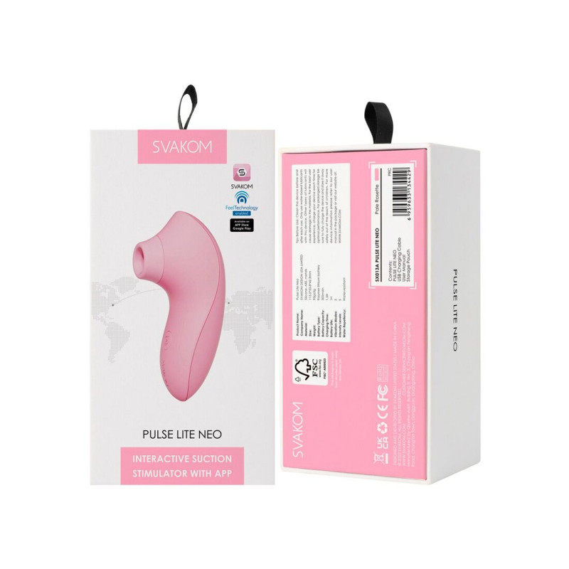 Вакуумний стимулятор Svakom Pulse Lite Neo Pale Rosette: загальний вигляд пристрою