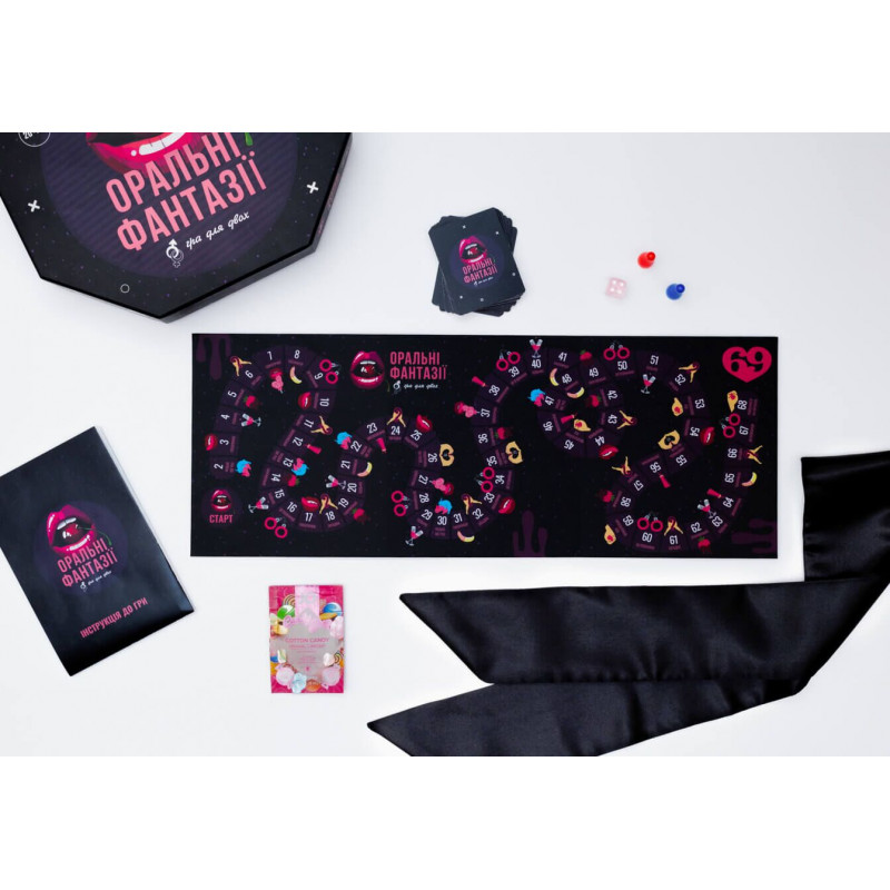 Еротична гра Оральні фантазії FunGamesShop - компоненти гри