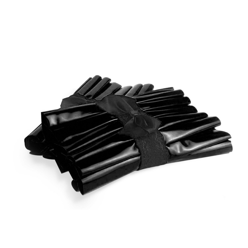 Упаковка чорних плісованих манжетів Art of Sex - Eva, стильна та презентабельна