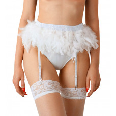 Пояс для панчох Art of Sex - Sweet Angel, білий, XS-2XL — Keks-Hub