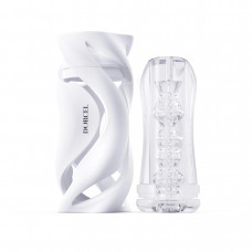 Мастурбатор Dorcel DEEP BLOW WHITE, подвійне використання — Keks-Hub
