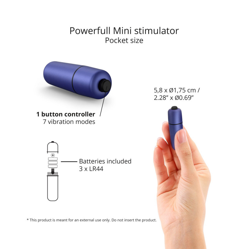 Віброкуля Love To Love WAOUHHH MIDNIGHT INDIGO збоку: детальний огляд форми та текстури