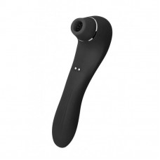 Кліторальний вакуумний стимулятор Wooomy Smoooch Чорний з вібрацією