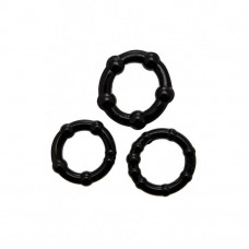 Набір ерекційних кілець Wooomy Babooom, 3 розміри, еластичні — Keks-Hub