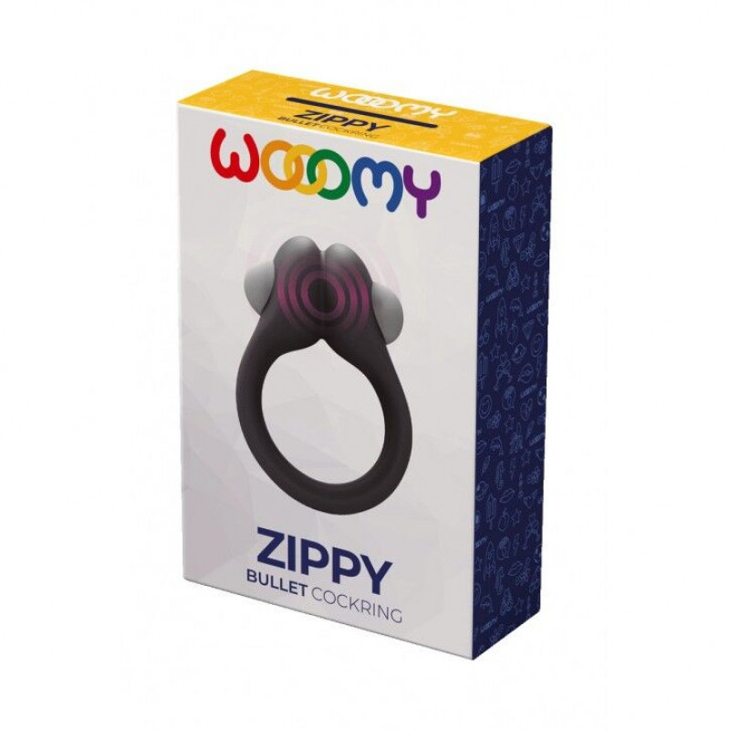 Ерекційне віброкільце Wooomy Zippy 1, демонстрація роботи, текстurа