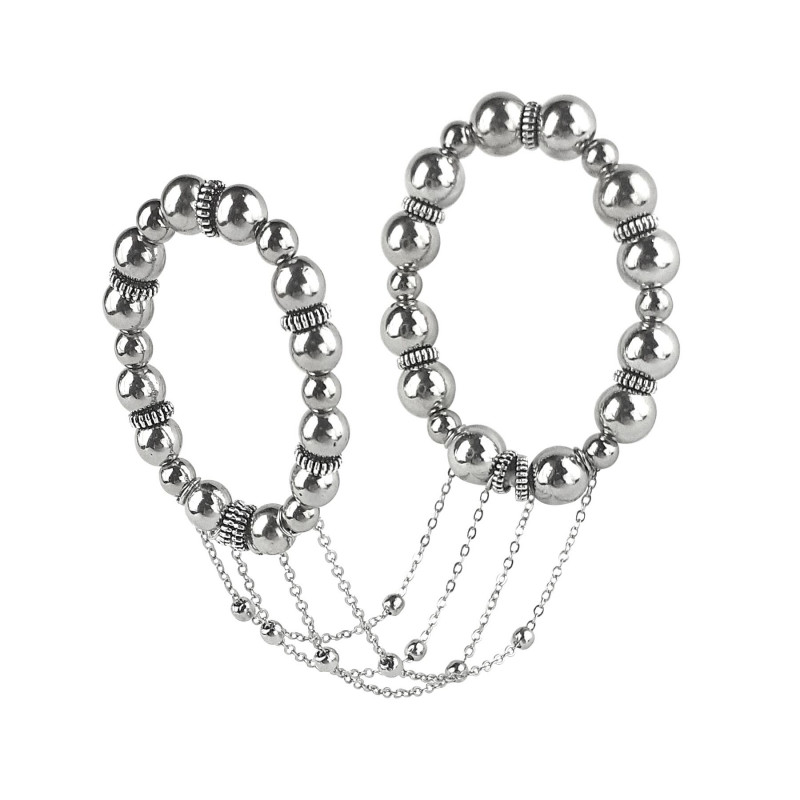 Сексуальна прикраса Art of Sex - Jerome, срібло, вигляд збоку