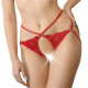 Червоні трусики Art of Sex - Lulu, детальний вигляд збоку, текстура тканини