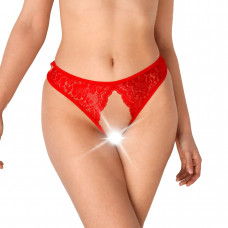 Мереживні трусики з відкритим доступом Art of Sex - Mia, червоні, розмір XS-M — Keks-Hub