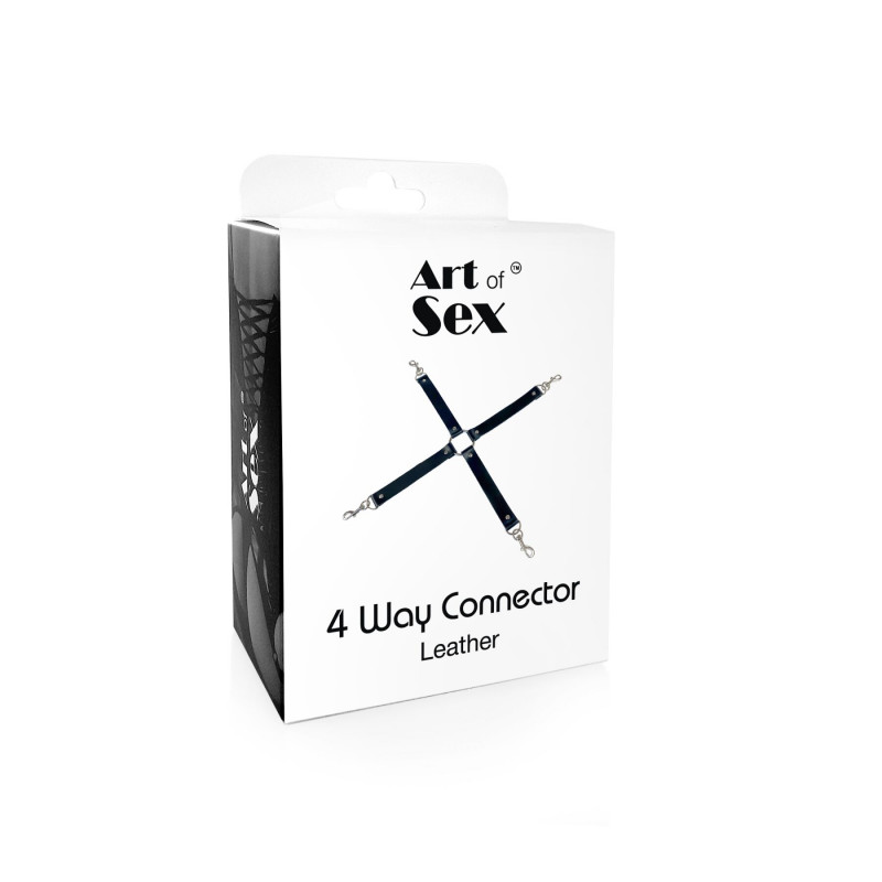 Упаковка хрестовини для БДСМ Art of Sex 4 Way Connector, стильний дизайн