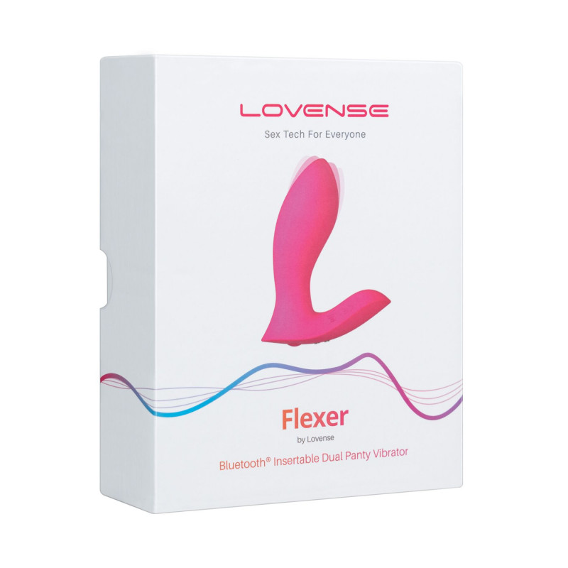 Вібратор Lovense Flexer демонструє різні режими вібрації.