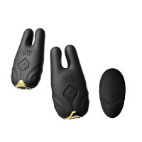 Смарт-вібратор для грудей Zalo Nave Obsidian Black з пультом ДК та керуванням через додаток