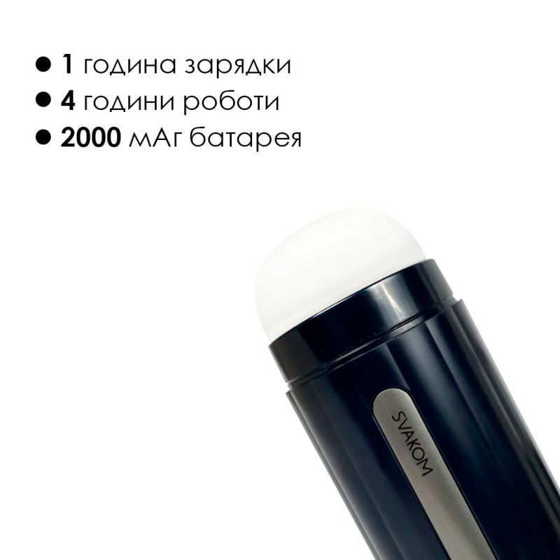 Смарт-мастурбатор Svakom Hannes Neo - демонстрація текстури внутрішньої поверхні