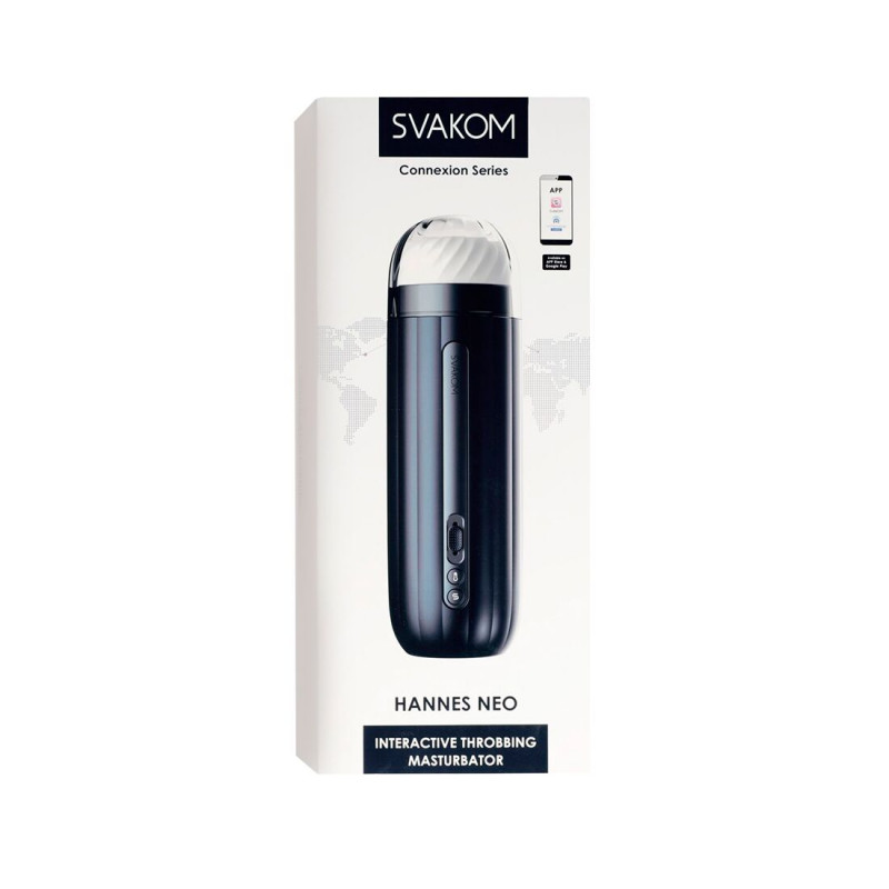 Смарт-мастурбатор Svakom Hannes Neo - загальний вигляд, акцент на дизайні