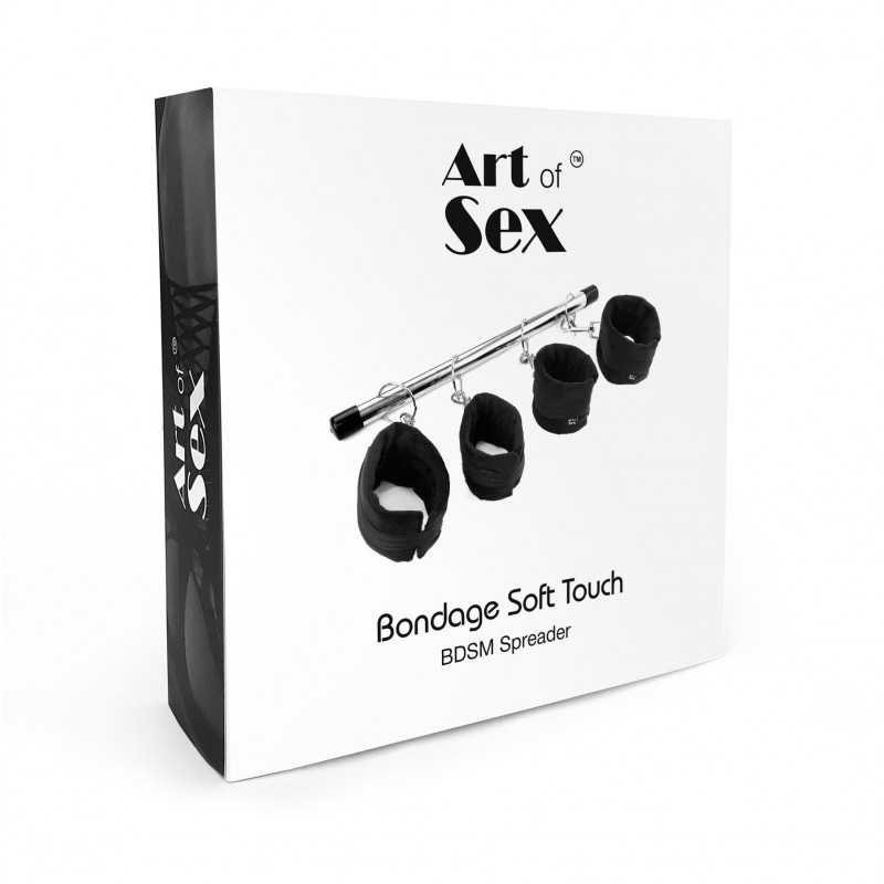 Колодка-розпірка Art of Sex Bondage Soft Touch BDSM Spreader – показано використання