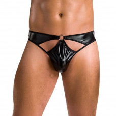 Чоловічі стринги Passion 033 THONG PAUL L/XL Black під латекс — Keks-Hub