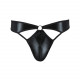 Чоловічі стринги Passion 033 THONG PAUL XXL/XXXL Black: вид ззаду