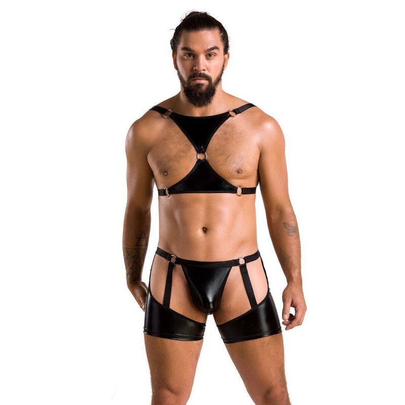 Детальний розгляд текстури тканини чоловічої білизни Passion 047 SET JOHN L/XL Black