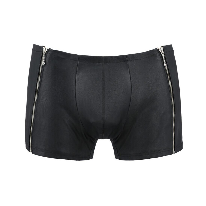 Упаковка чоловічих шкіряних боксерів Passion 049 SHORT MATT Black