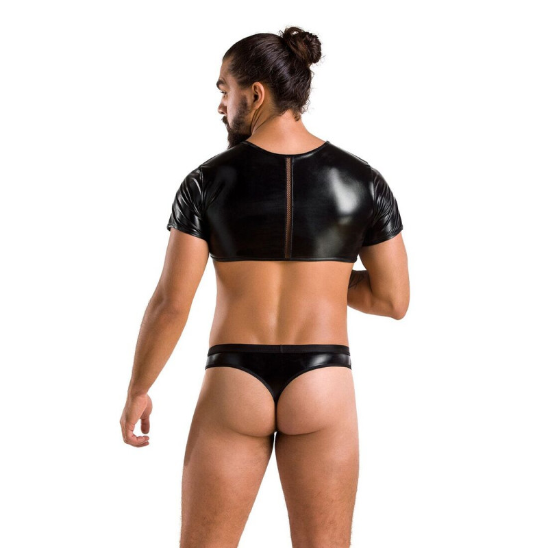 Упаковка комплекту чоловічої білизни Passion 057 SET PETER S/M Black: стильний брендований бокс