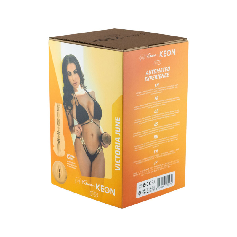 Kiiroo Keon Combo Set, крупний план з'єднання мастурбатора з машиною