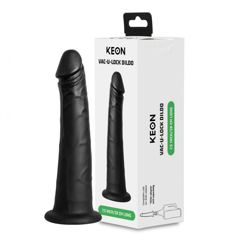 Упаковка фалоімітатора Kiiroo Keon Vac-U-Lock Dildo, демонстрація комплектації