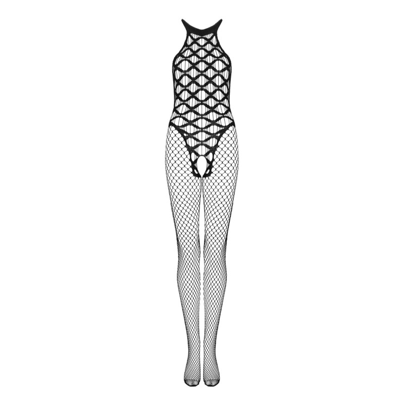 Сітчастий бодістокінг Obsessive Bodystocking G332 чорний S/M/L, з доступом, загальний вигляд