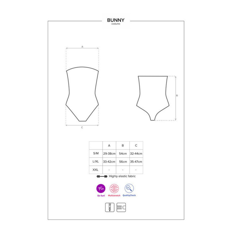 Елегантна упаковка еротичного костюма кролика Obsessive Bunny costume