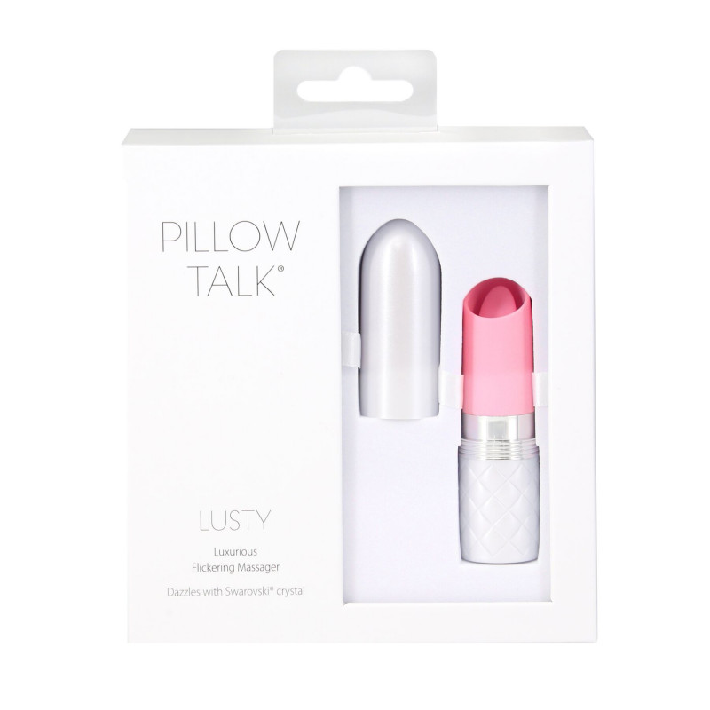 Рожевий вібратор Pillow Talk Lusty Luxurious Flickering Massager - комплект поставки