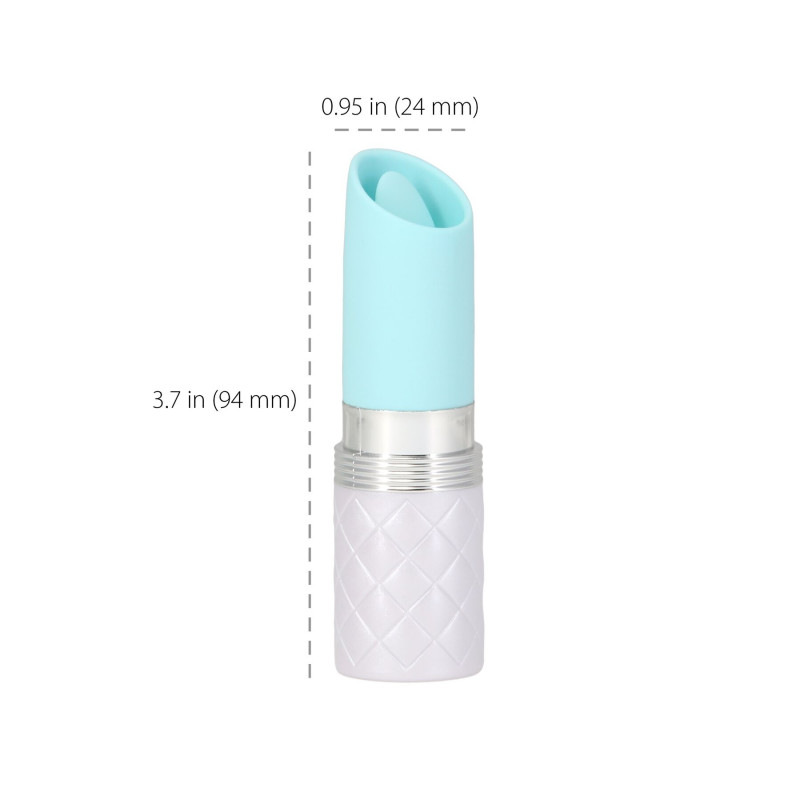 Вібратор Pillow Talk Lusty Luxurious Flickering Massager Teal - вигляд збоку