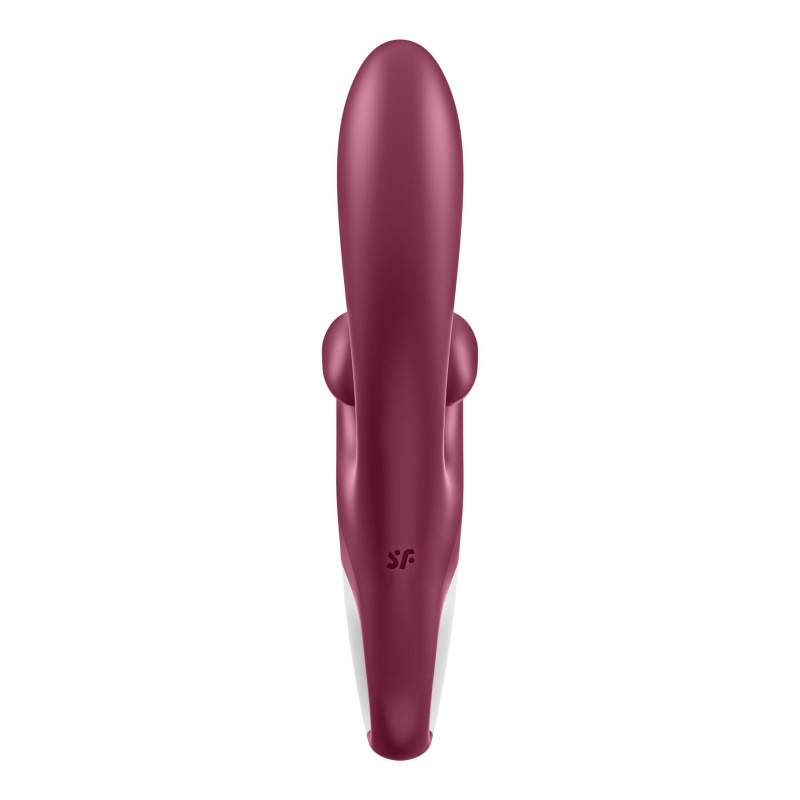 Детальний вигляд подвійного відростка вібратора-кролика Satisfyer Touch Me Red