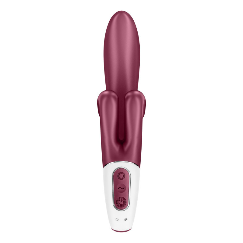 Упаковка вібратора-кролика Satisfyer Touch Me Red, фірмовий стиль бренду