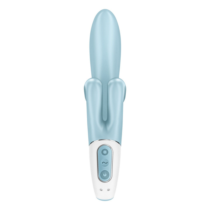 Вібратор-кролик Satisfyer Touch Me Blue, комплект поставки, зарядний пристрій