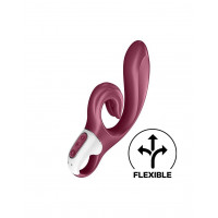 Вибратор-кролик Satisfyer Love Me Red, гибкий, с тройным кончиком