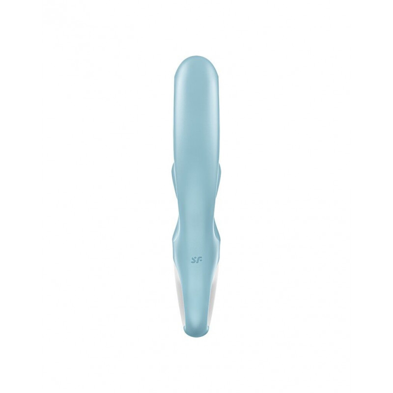 Вібратор-кролик Satisfyer Love Me Blue, демонстрація гнучкості