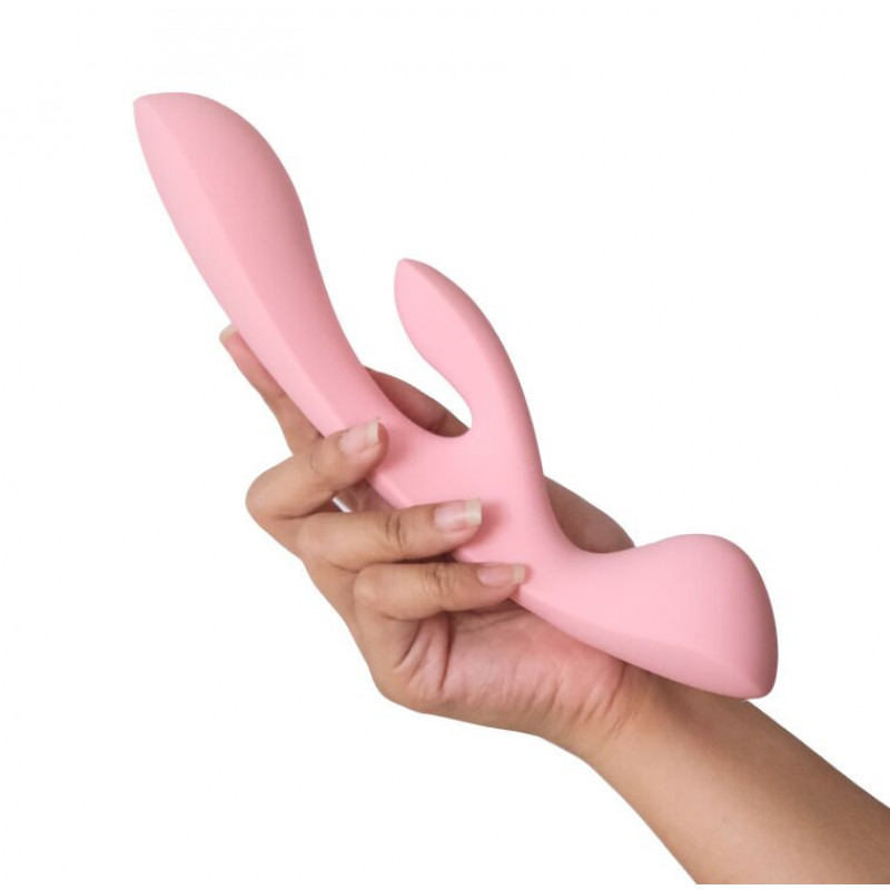Satisfyer Triple Oh Pink: демонстрація роботи масажера на руків'ї