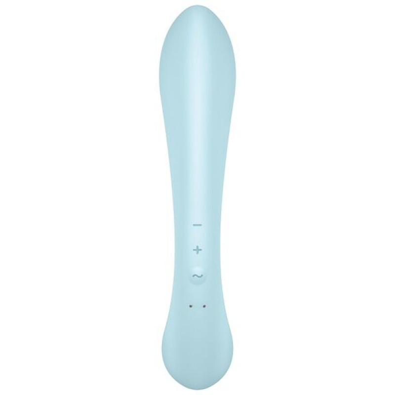 Упаковка вібратора-кролика Satisfyer Triple Oh Light Blue, блакитна