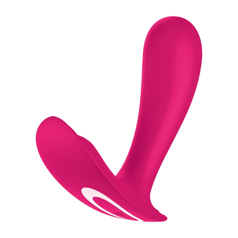 Satisfyer Top Secret Pink, смарт-вібратор, вид зверху, текстура матеріалу