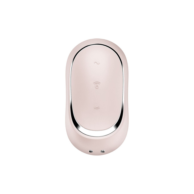 Деталі поверхні вакуумного вібростимулятора Satisfyer Pro To Go 2 Бежевий, текстура