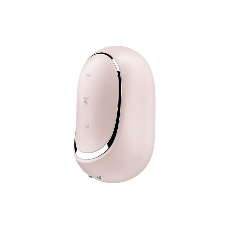 Satisfyer Pro To Go 2 Бежевий - розбірний вигляд, демонстрація комплекту