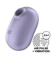 Вакуумний стимулятор Satisfyer Pro To Go 2 Violet з вібрацією