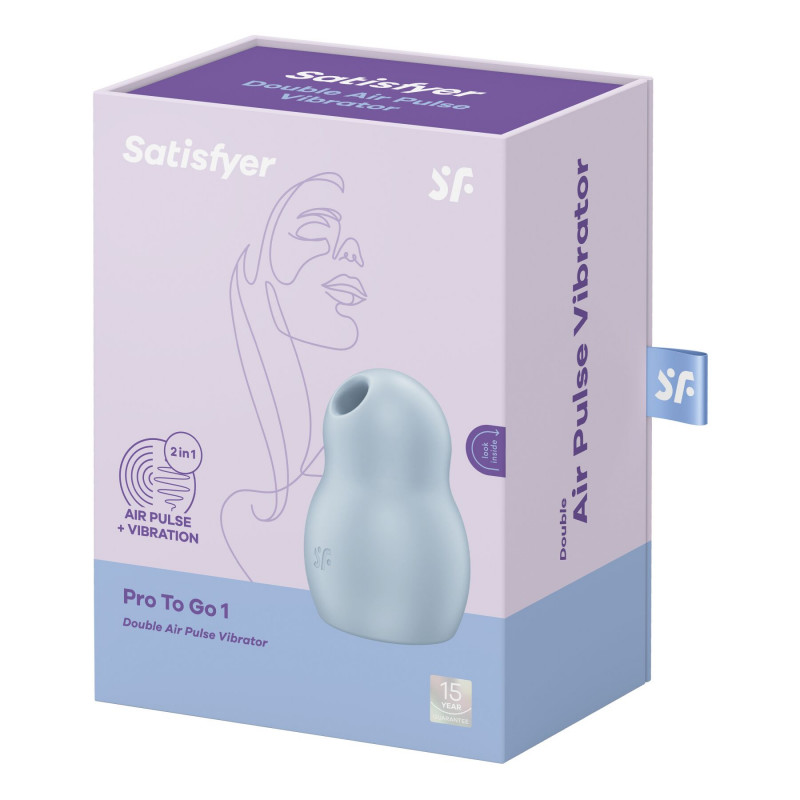 Satisfyer Pro To Go 1 Blue: портативний розмір для використання будь-де