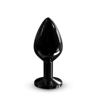 Анальна пробка Dorcel Diamond Plug Металева з кристалом Black M