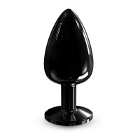 Анальна пробка Dorcel Diamond Plug металева з кристалом Black L