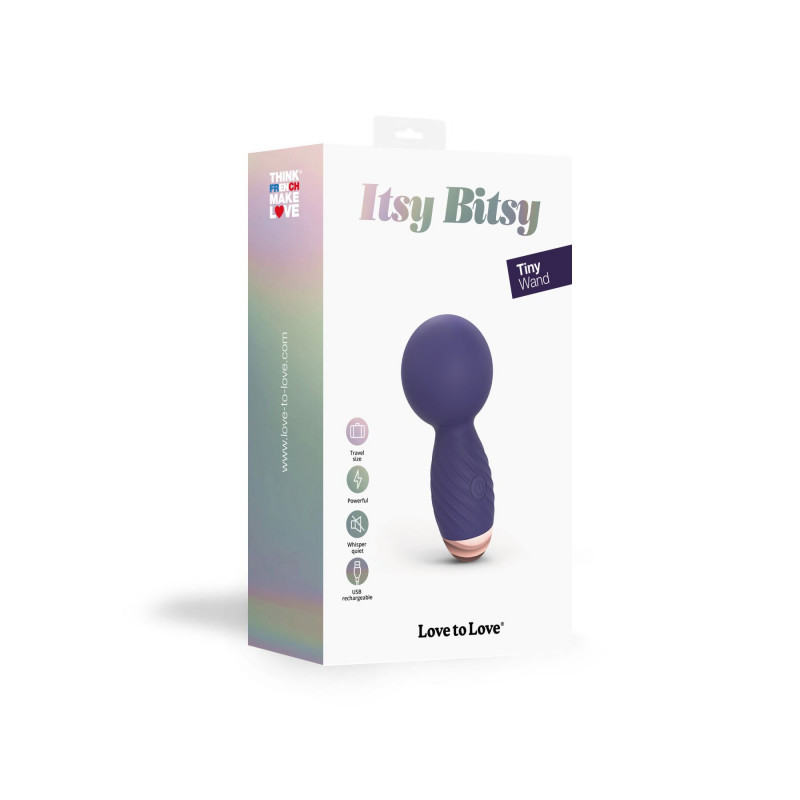 Деталі дизайну мінівібромасажера Love To Love Itsy Bitsy Midnight Indigo - кнопки керування та індикація