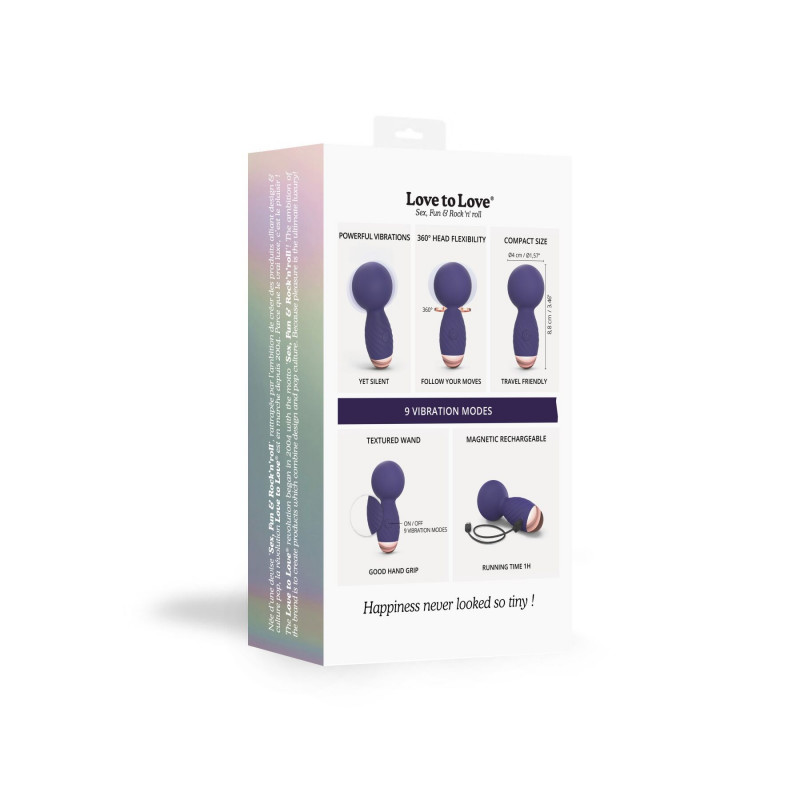 Мінівібромасажер Love To Love Itsy Bitsy Midnight Indigo в дії - демонстрація вібрацій