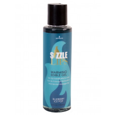 Согревающий массажный гель Sensuva Sizzle Lips Blueberry Ice Pop (125 мл), без сахара, съедобный — Keks-Hub