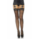 Панчохи Leg Avenue Stockings Rhinestone backseam: вигляд збоку, акцент на гладкості тканини та тонкості кристалів