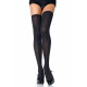 Бренд Leg Avenue на щільних непрозорих панчохах Nylon Thigh Highs Black, plus size